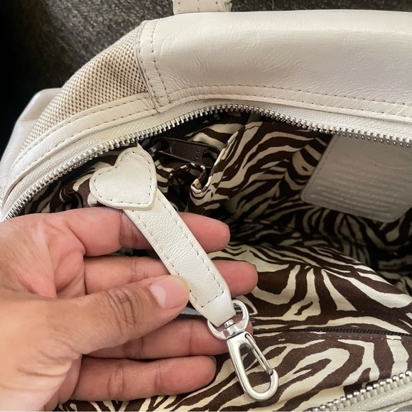 Vintage Brighton “Sanibel” Canvas & Leather EUC - Picture 9 of 16